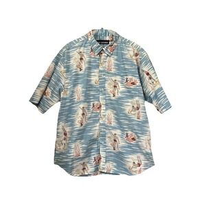Reyn Spooner Men's XXL Shirt Short Sleeve Button Down Beach‎ Camp Shirt RN38018